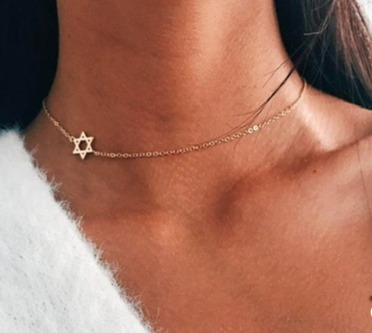 DAINTY JEWISH STAR NECKLACE