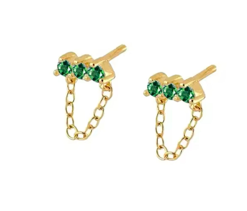 EMERALD STUDS