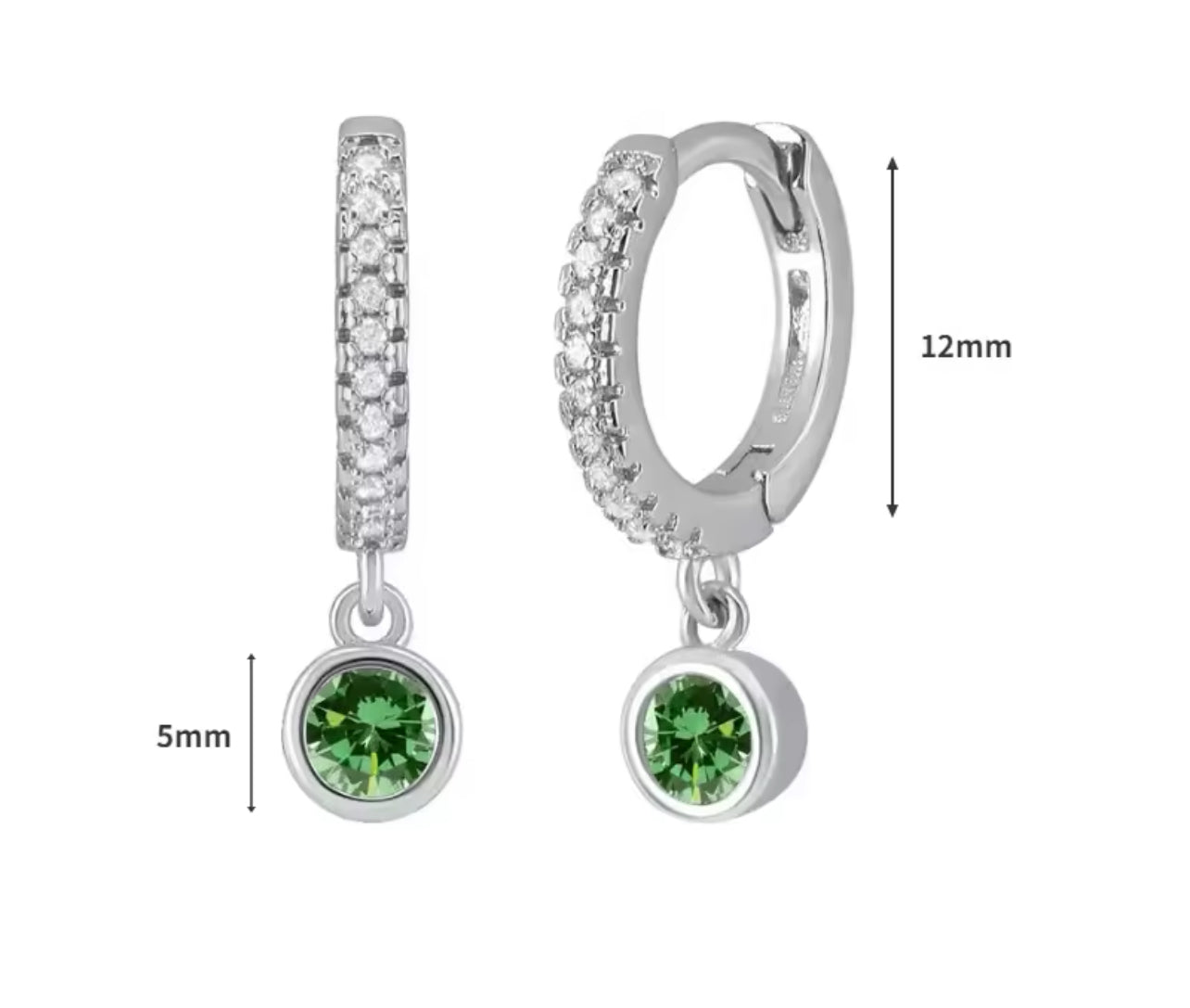 EMERALD HOOPS