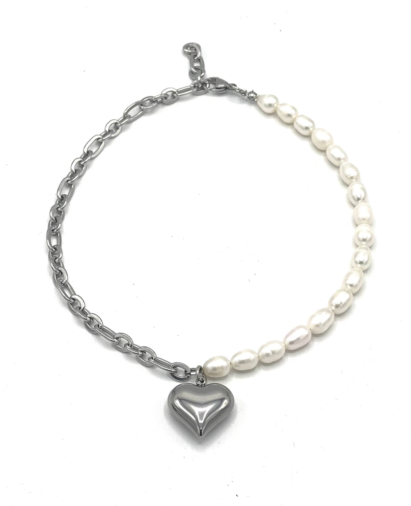 HEART PEARL NECKLACE