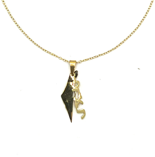 ISRAEL MAP NECKLACE