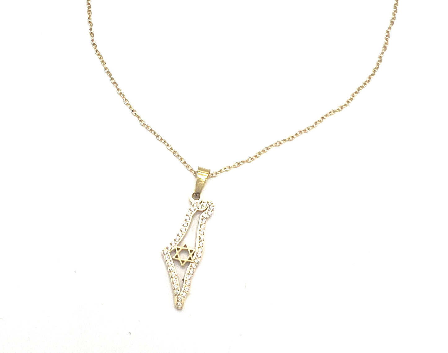 STAR CZ MAP NECKLACE