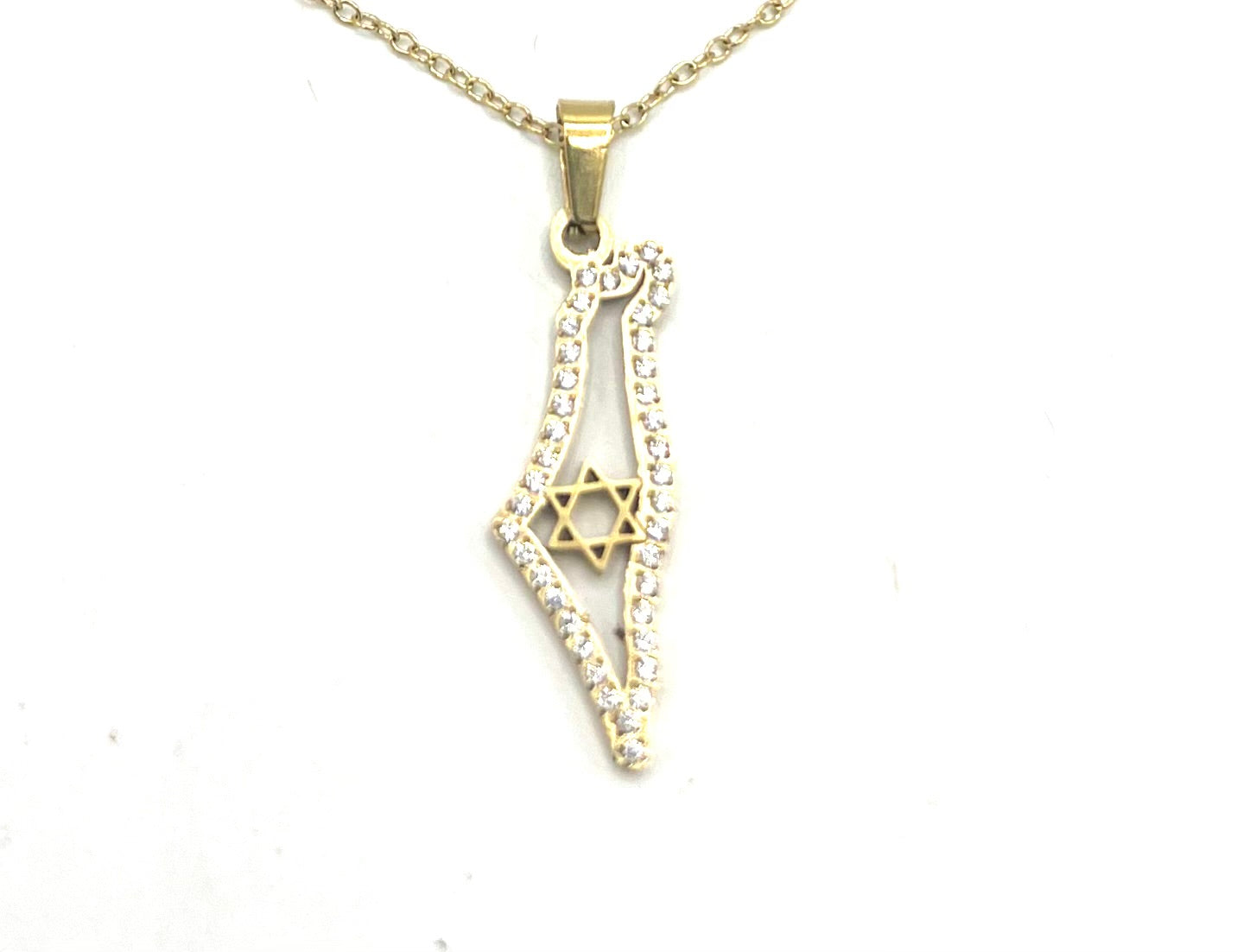 STAR CZ MAP NECKLACE