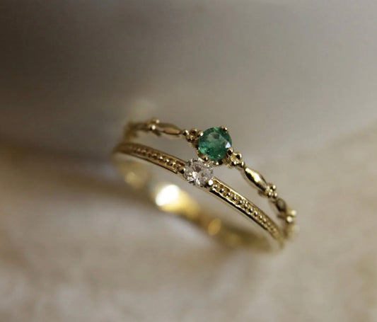 THREE CZ RING