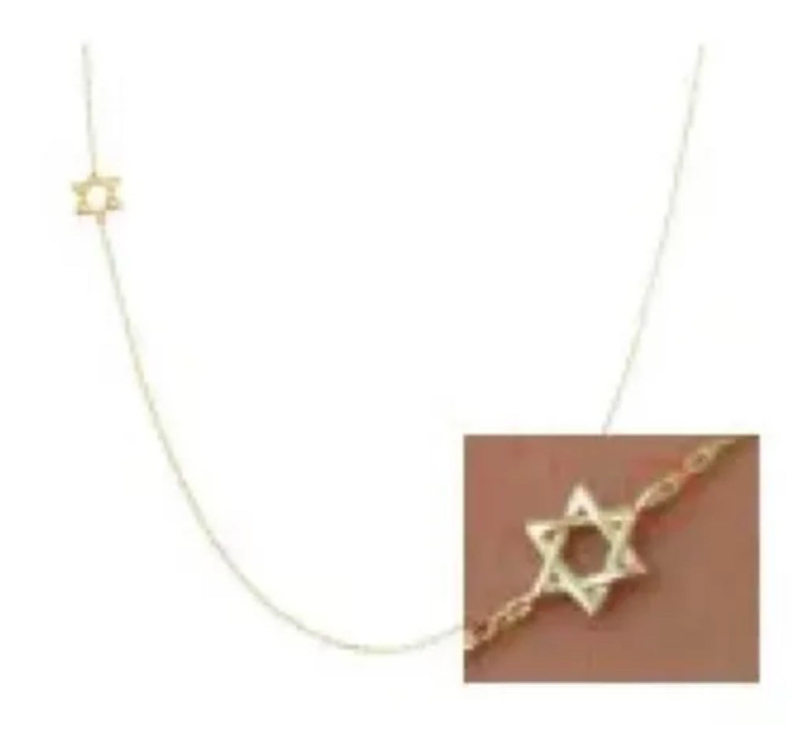 DAINTY JEWISH STAR NECKLACE