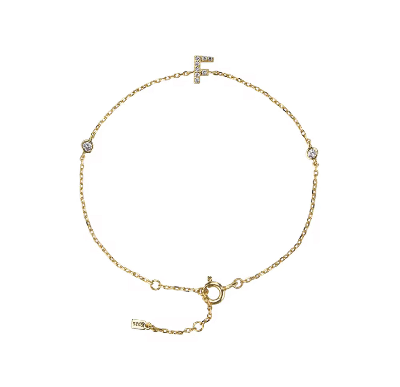 DAINTY INTIAL BRACELET