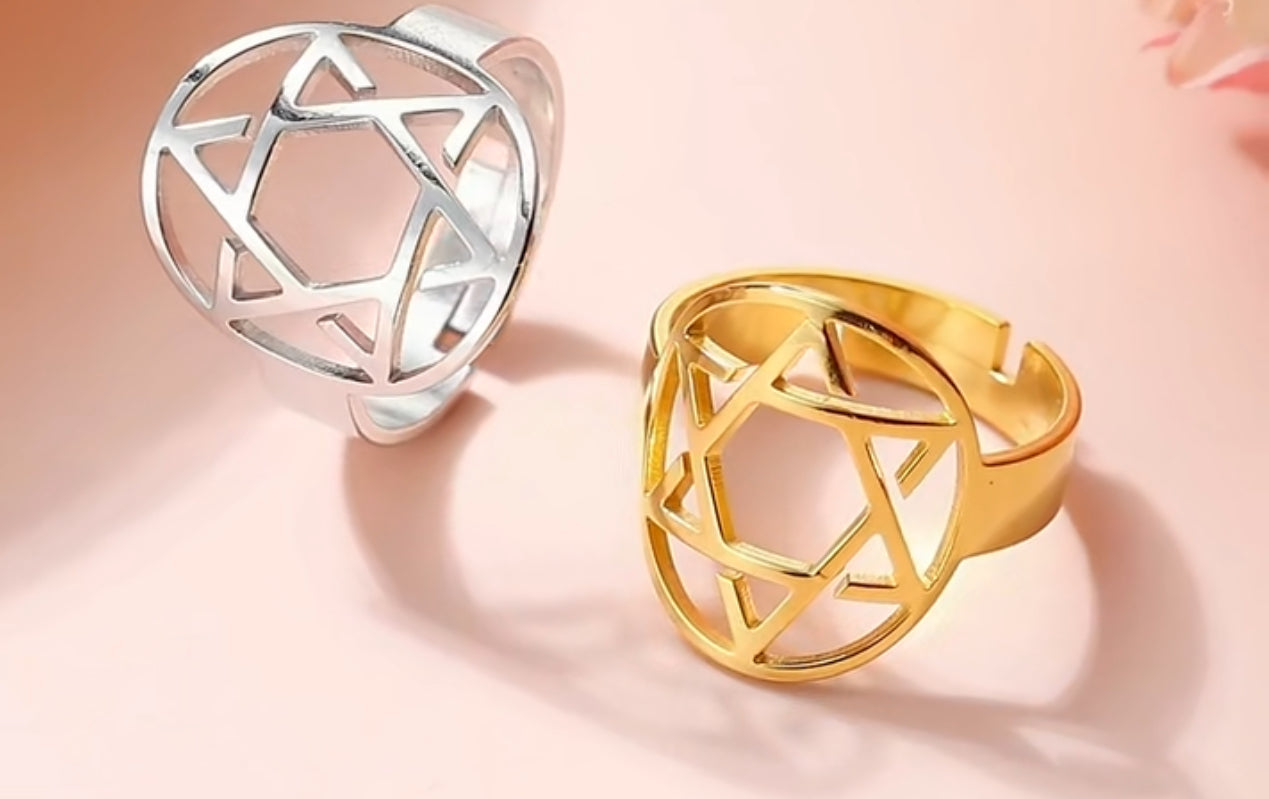 JEWISH STAR RING