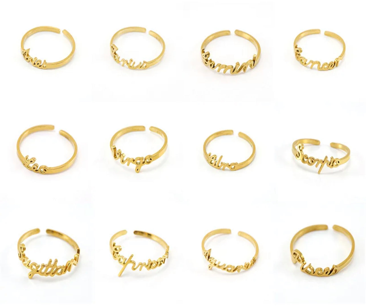 DAINTY ZODIAC RINGS