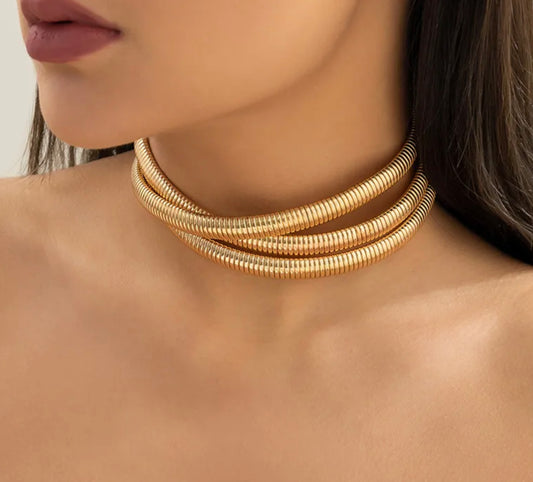 TRIPLE STRETCHABLE CHOKER