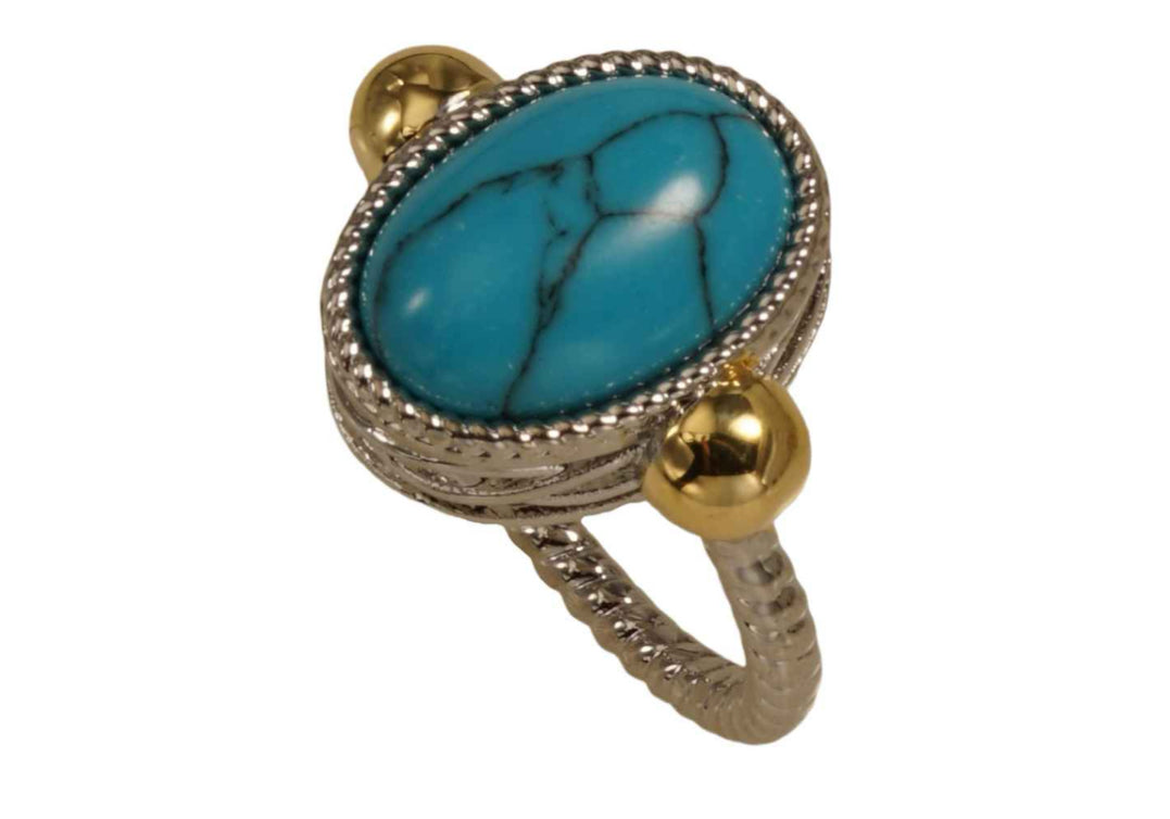 OVAL TURQUOISE RING