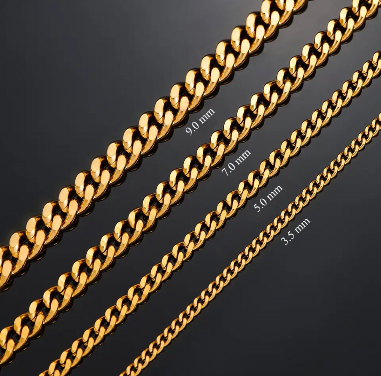 MENS CUBAN CURB LINK NECKLACE