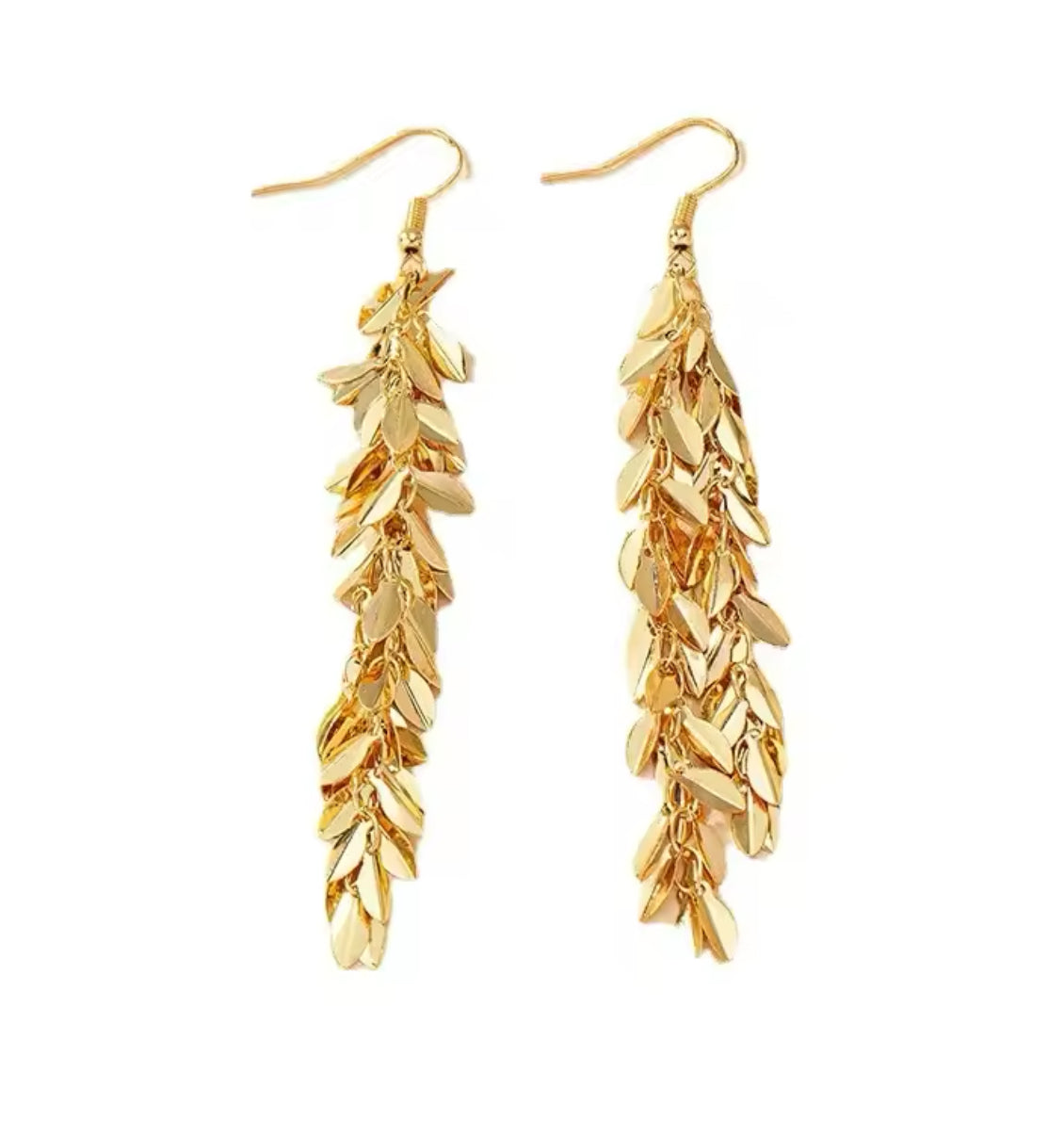 TOSSEL LEAVE EARRINGS