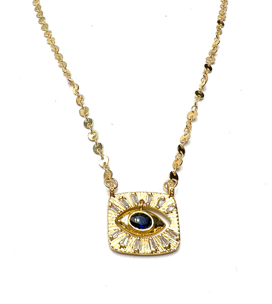 DISC EYE NECKLACE