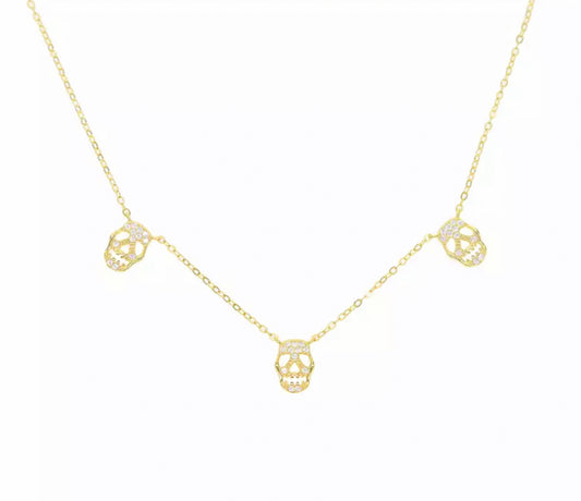 DAINTY SKULL CHOKER