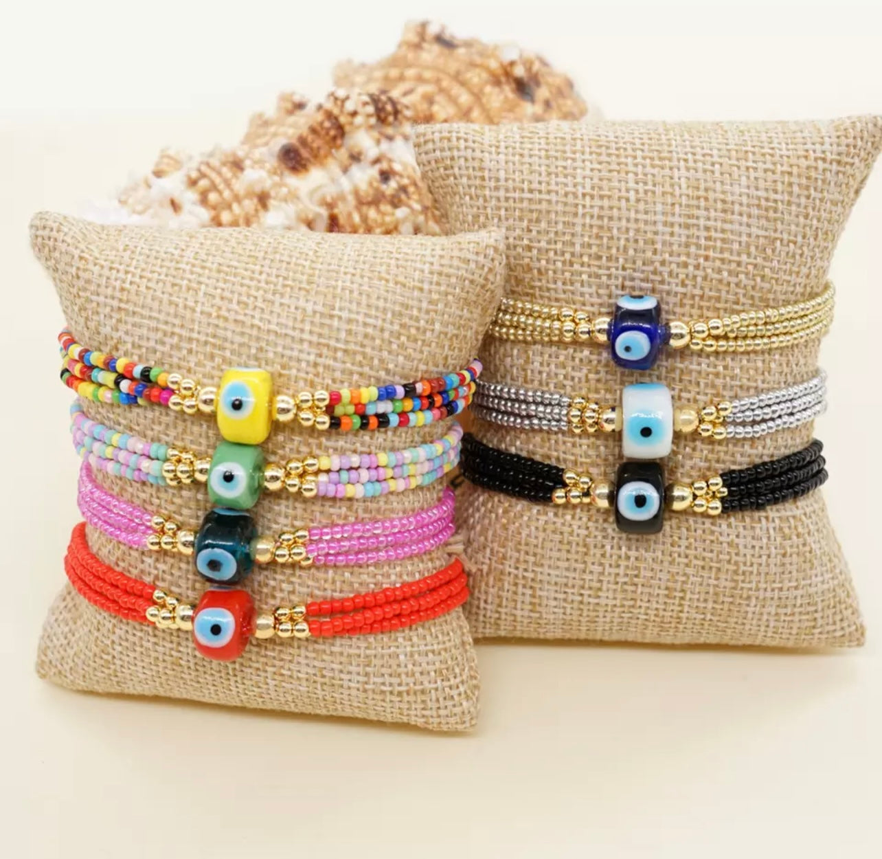 BEADED EYE BRACELET