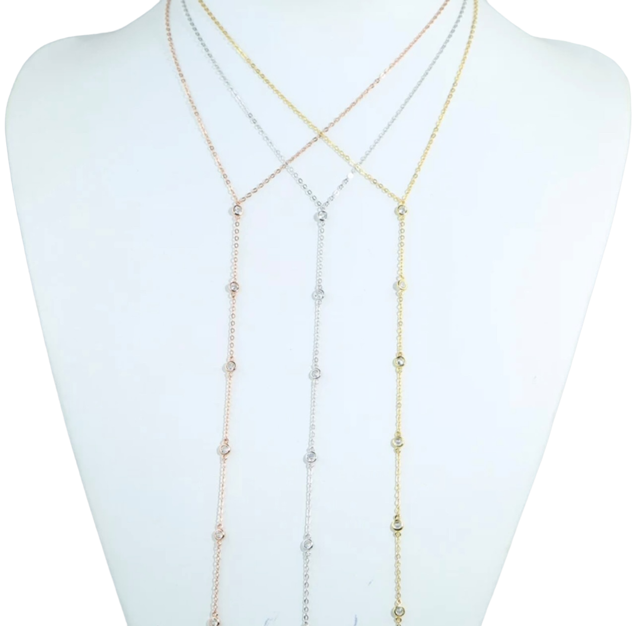 DAINTY LONG CZ CHOKER